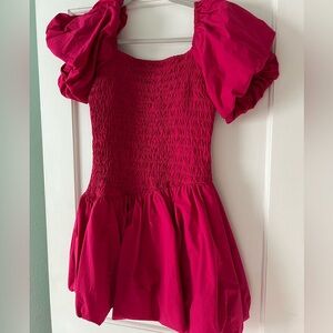 Loveshackfancy fancy smocked mini dress XS
